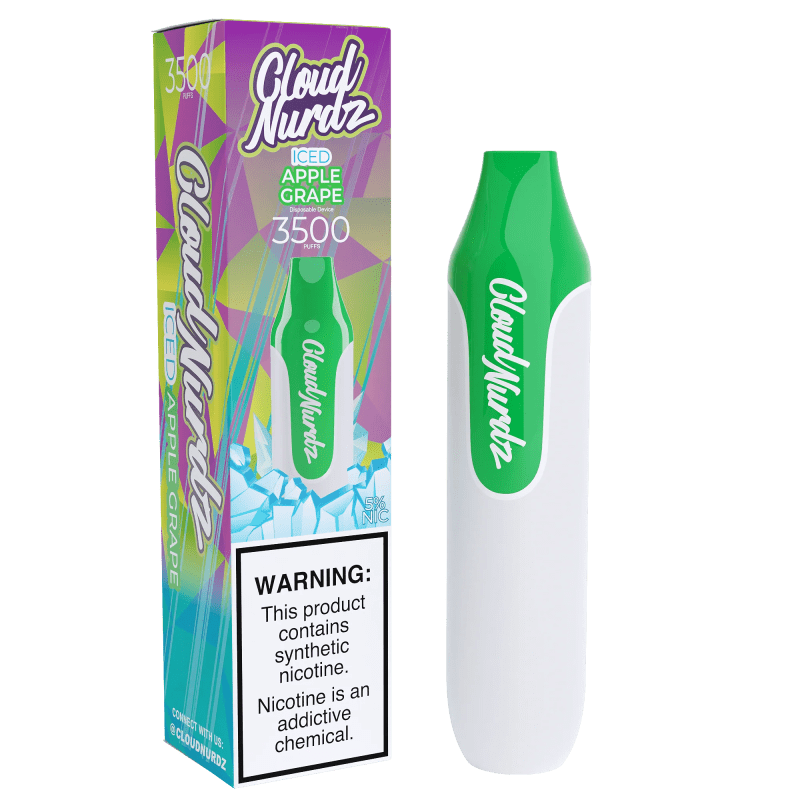 Cloud Nurdz Disposable Series 10ml 3500 Puffs Apple Grape ICED