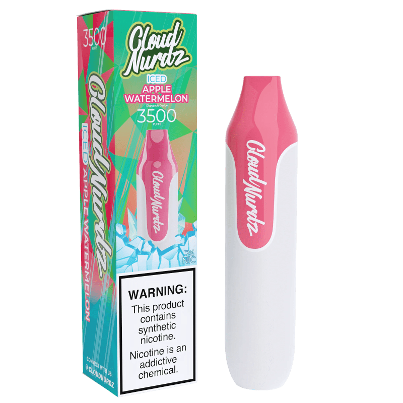 Cloud Nurdz Disposable Series 10ml 3500 Puffs Apple Watermelon ICED