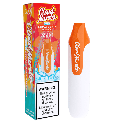 Cloud Nurdz Disposable Series 10ml 3500 Puffs Strawberry Mango ICED 08353