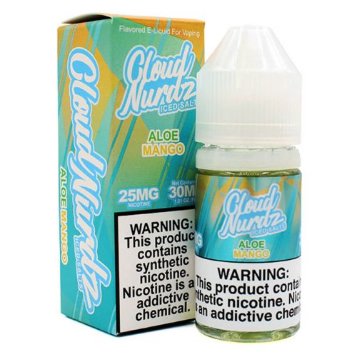 Cloud Nurdz Salts Iced Aloe Mango 30ml E Juice 91062