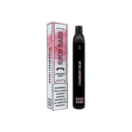 Esco Bars Disposable Vape Strawberry Cream 50mg 2500 Puffs box