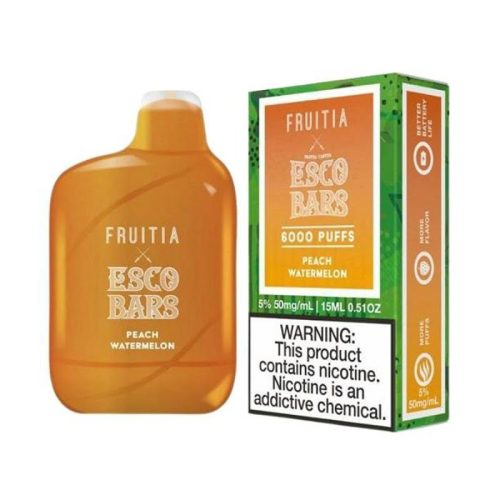 Fruitia Escobars Peach Watermelon 6000 Puffs 10ct