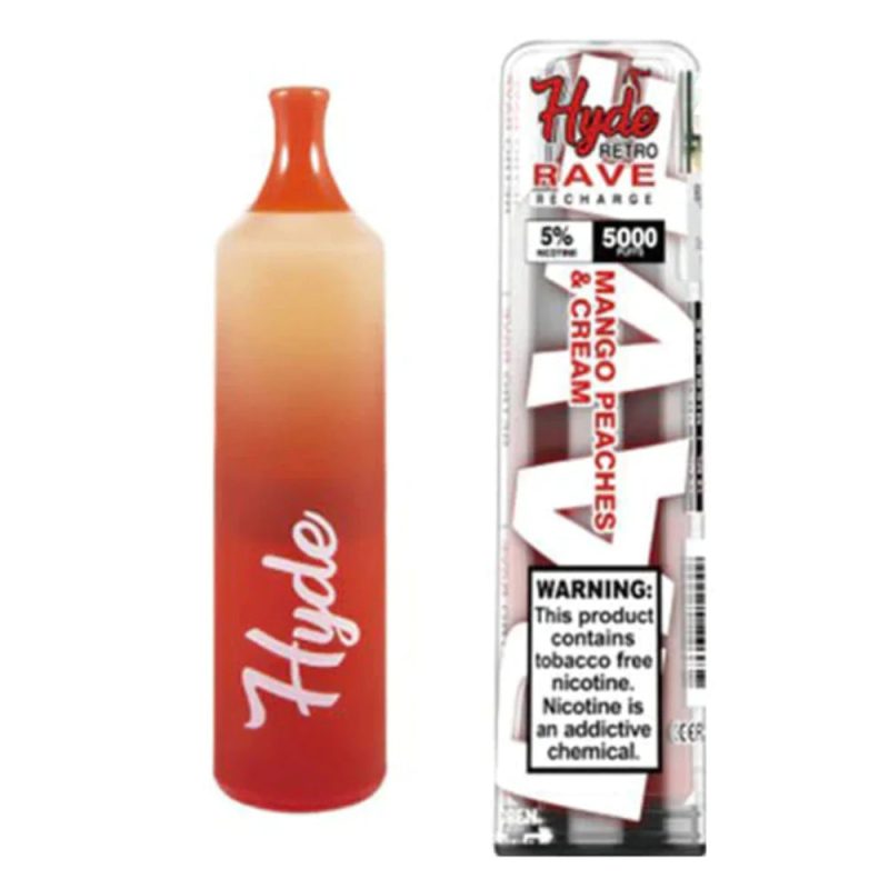 Hyde Retro RAVE Disposable 5000 Puffs mango peaches and cream