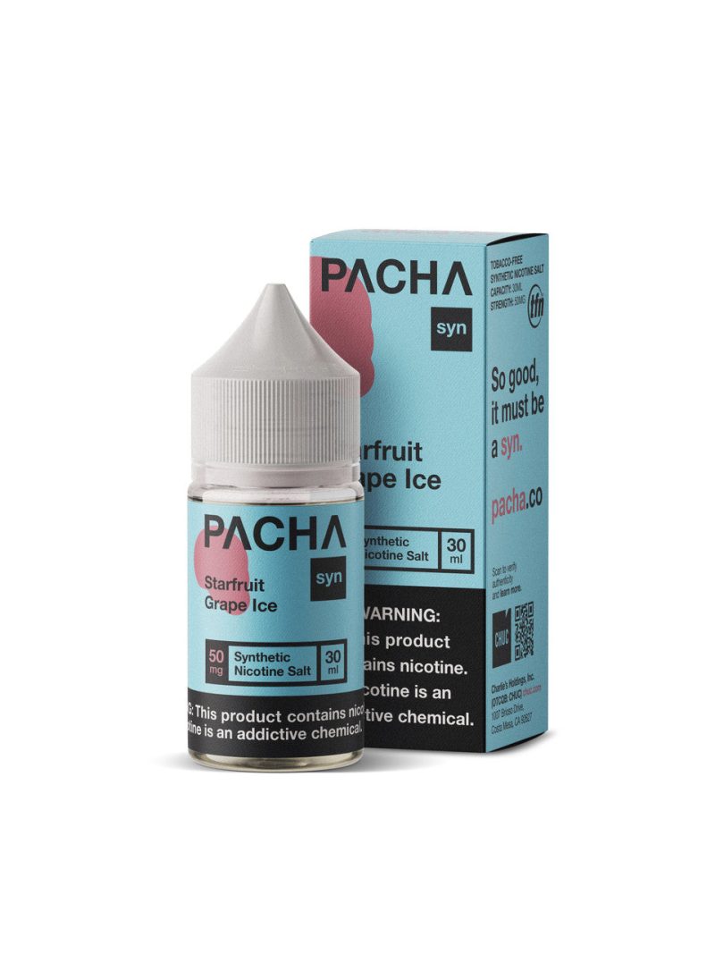 PACHA SYN 30ML 50MGBottleBox StarfruitGrapeIce 39175