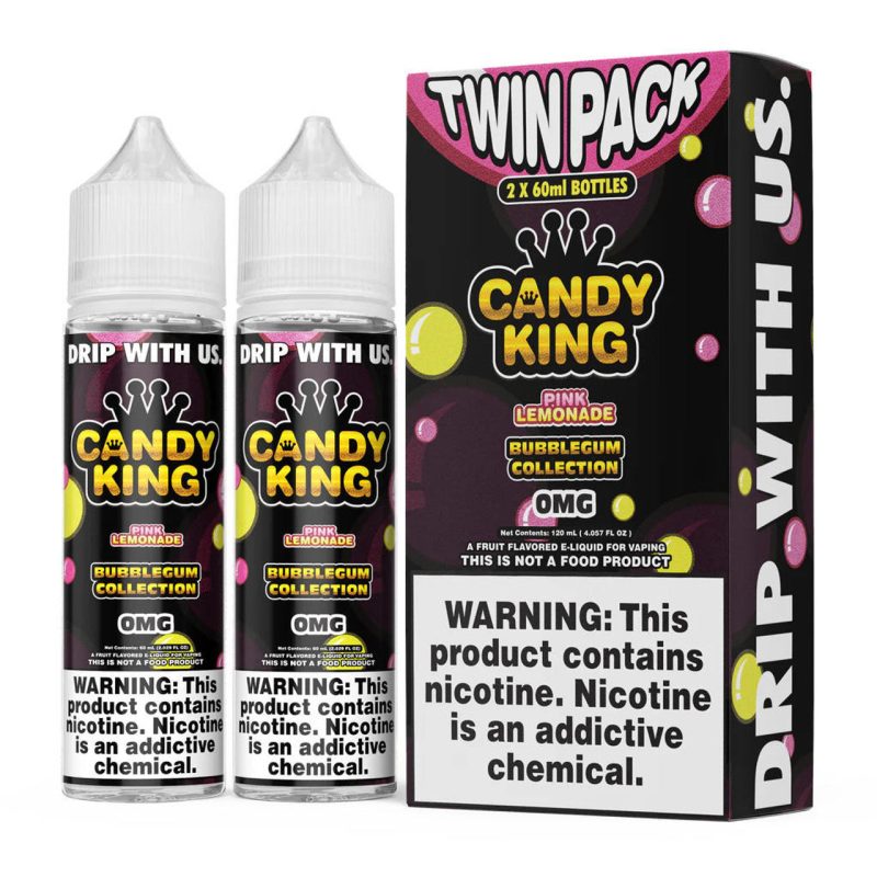 candy king bubblegum e liquid 60ml twin pack 21625