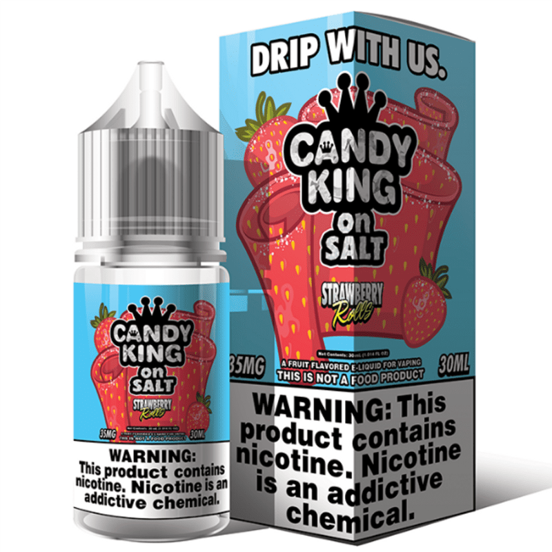 candy king on salt strawberry rolls 30ml 74814