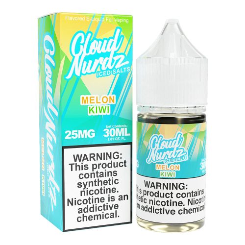 cloud nurdz iced salts kiwi melon 30ml