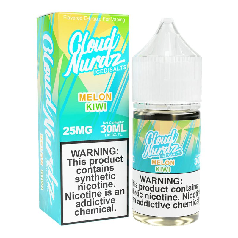 cloud nurdz iced salts kiwi melon 30ml