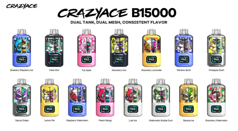 crazyace b15000 dual tank 2 x 10ml 33804