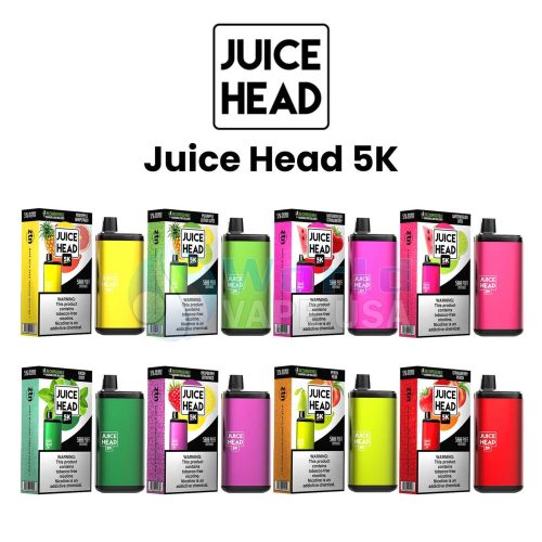 juice head 5k rechargeable 5percent nic disposable 14ml 5000 puffs 10ct display 66259