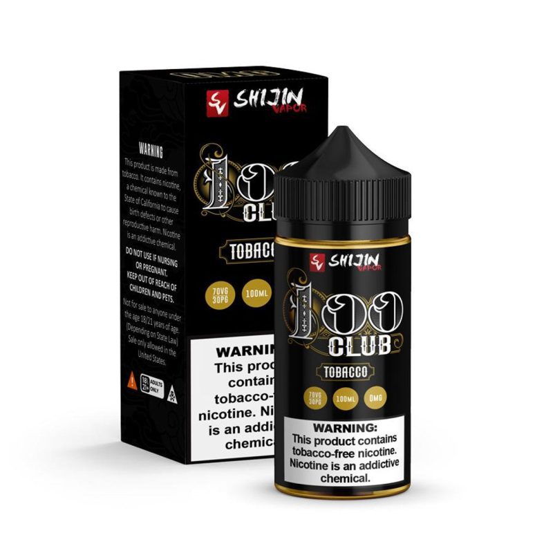 shijin vapor privilege 100 club tobacco tfn e liquid 100ml 75022