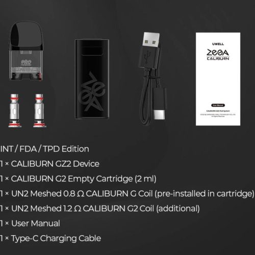 uwell caliburn gz2 pod kit 11543