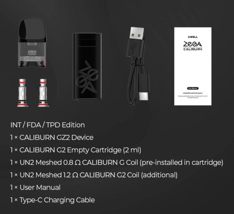 uwell caliburn gz2 pod kit 11543